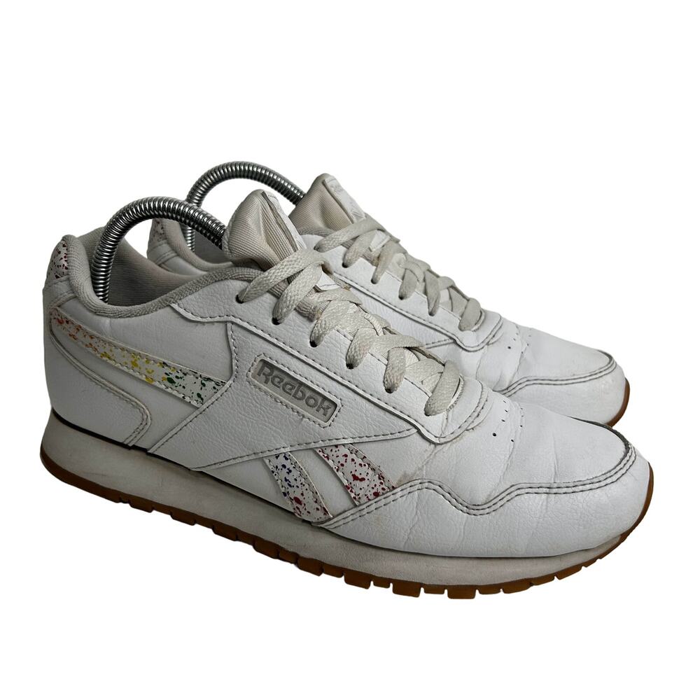 Reebok White Sneakers with Multicolor Accents